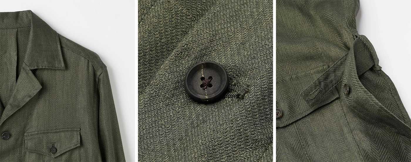 サファリジャケット/サウサンプトン(リネン)(MEN) 全2色 | BRITISH MADE