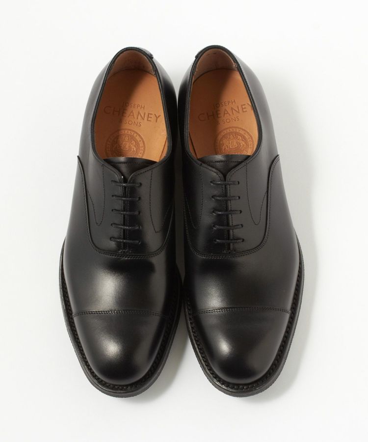 CHEANEY ジョセフ チーニー ALFRED D アルフレッド ラバーソール ストレートチップ BLACK CALF ブラックカーフ