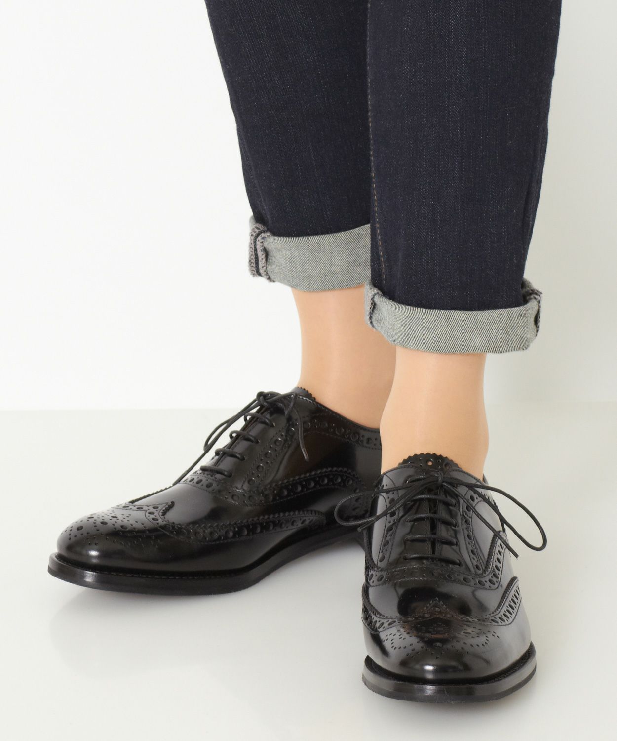 Burwood バーウッド ラバーソール ポリッシュドバインダーカーフ Women 全2色 British Made Burwood バーウッド ラバーソール ポリッシュドバインダーカーフ Women 全2色 British Made