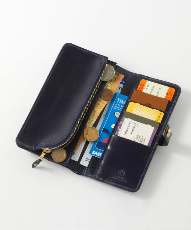 フラップ付長財布（エンボス） 全2色 | BRITISH MADE