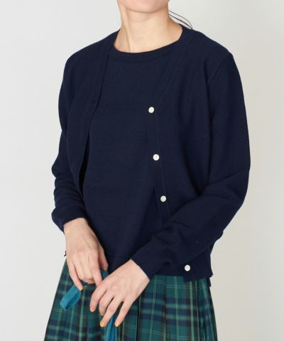 Vネックカーディガン ライトグレー レディース British Made Vネックカーディガン ライトグレー レディース British Made