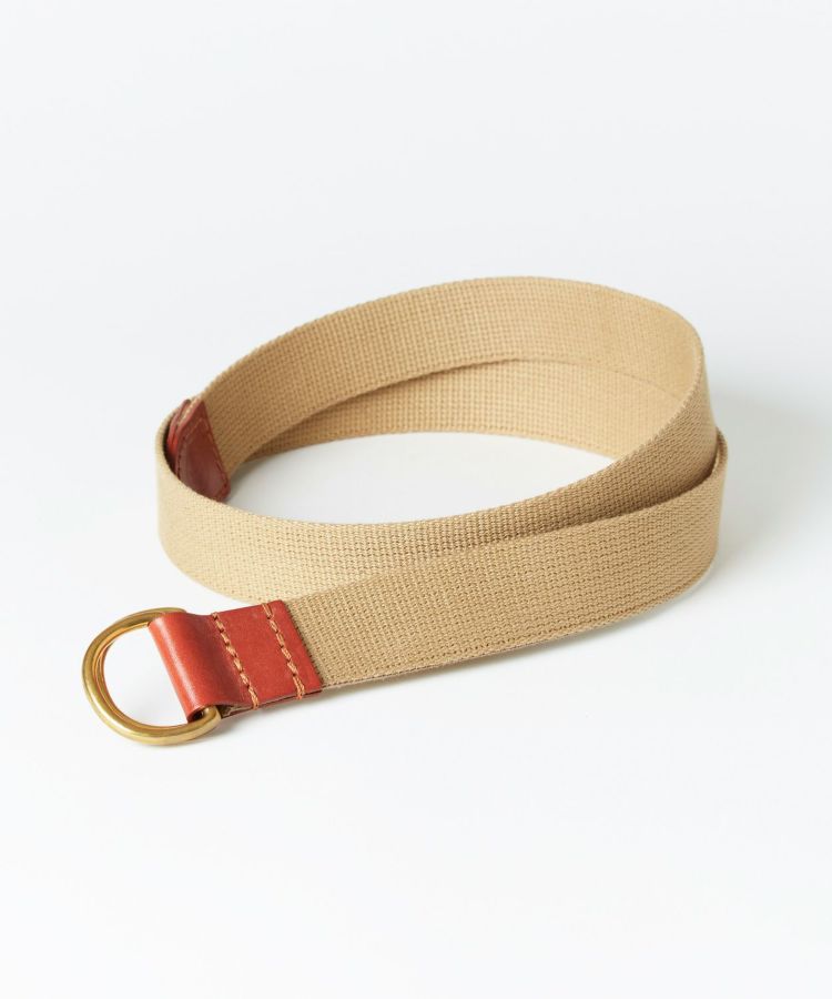 Glenroyal Cotton Canvas Bridle Leather D-Ring Belt 06-5892