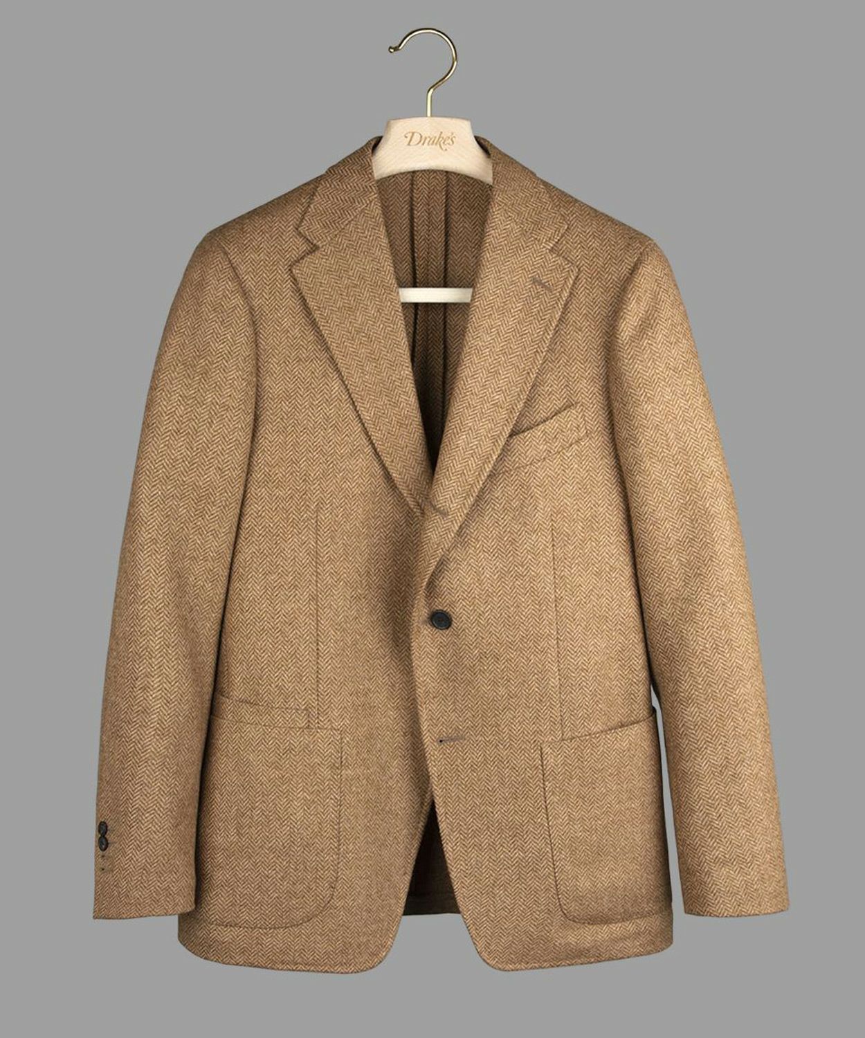 ヘリンボーンウールツイードジャケット British Made