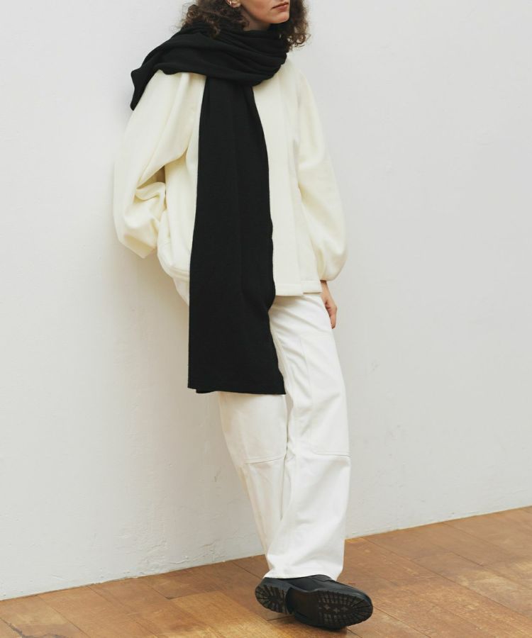 サイドリブニットストール(カシミヤ) 全5色