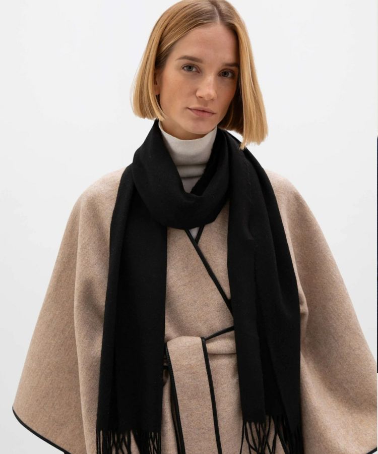 中判プレーンスカーフ(定番)(カシミヤ) 全6色