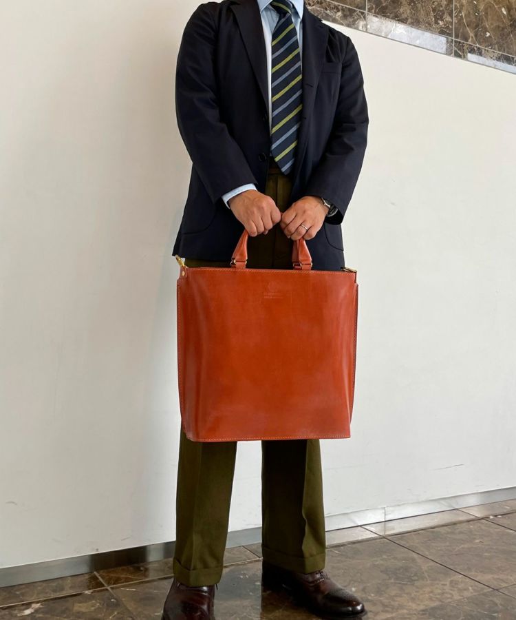 ジップショルダートートバッグ TALL 全3色 | BRITISH MADE
