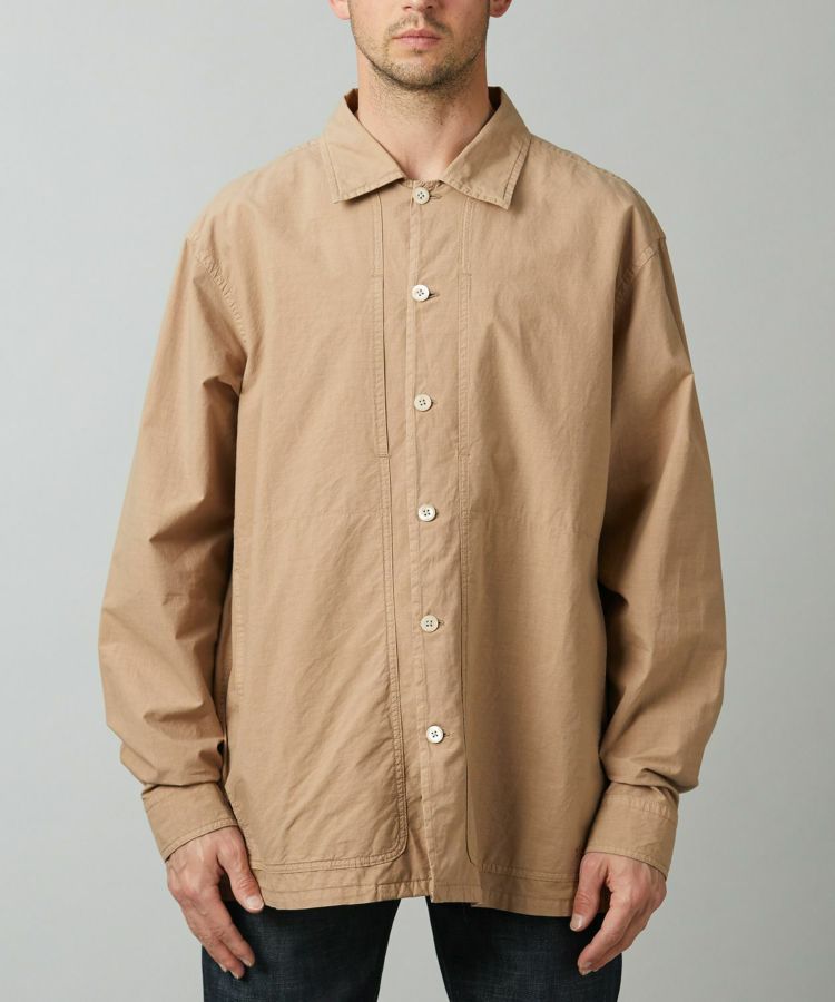 ガーメントダイコットンウールシャツブルゾン(MEN) 全1色 BRITISH MADE made for your comfort relaxing ブーツ 茶色