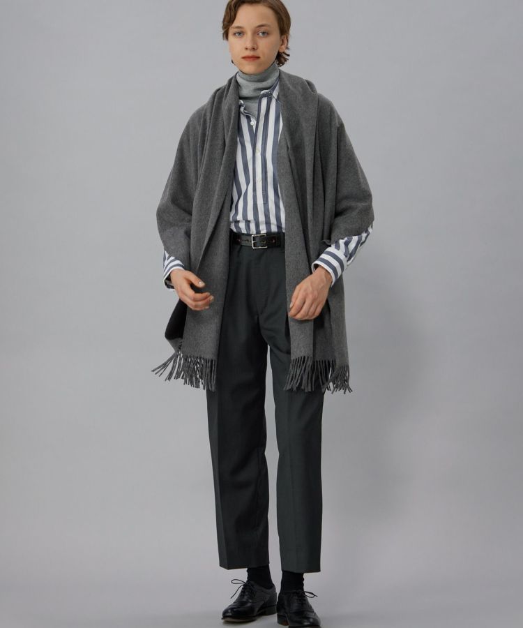 BRITISH MADE ブリティッシュメイド　コットントラウザーズ　美品 ブリティッシュオフィサーシャツ(ストライプ)(WOMEN) 全1色