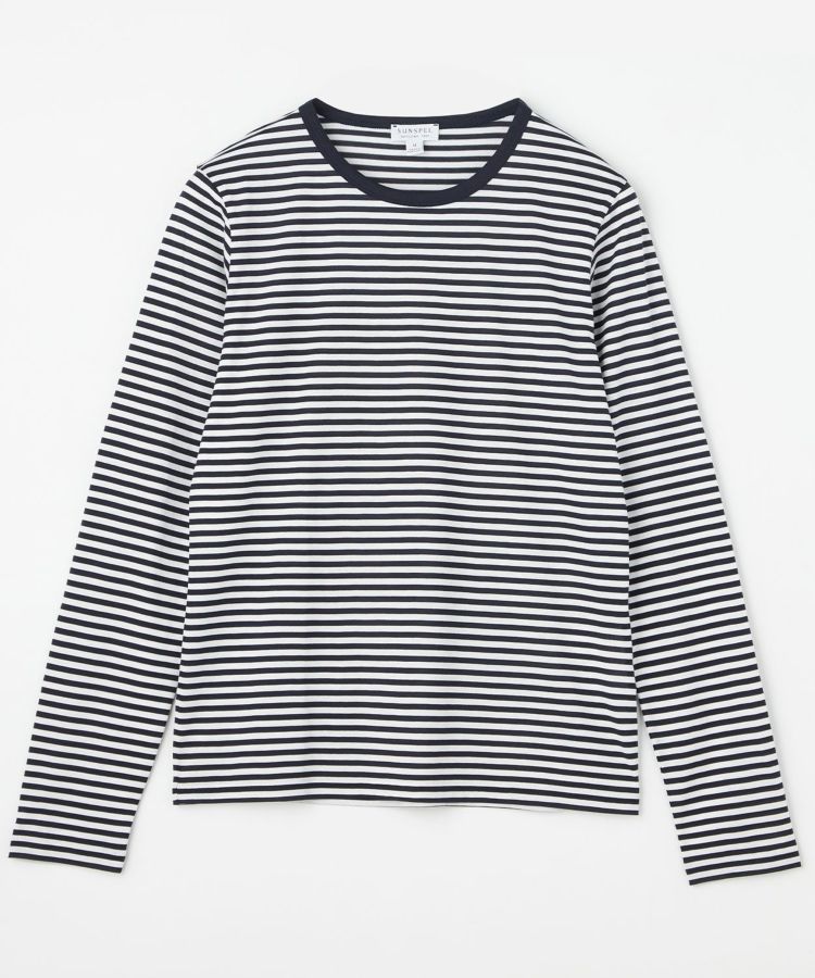 ロングスリーブクラシックTシャツ(ボーダー)(WOMEN) 全1色 | BRITISH MADE