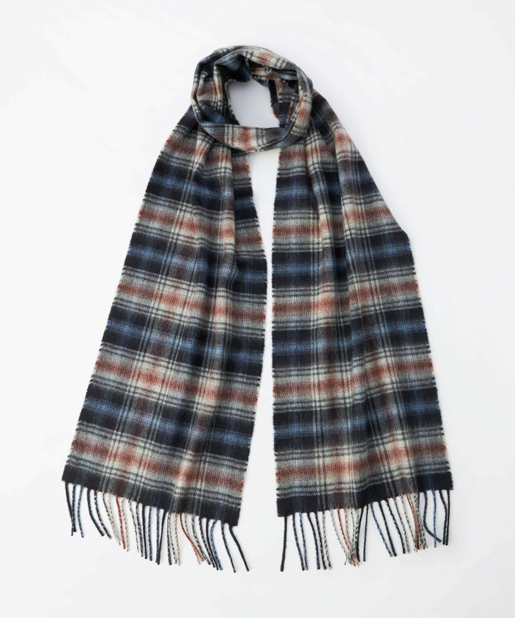 カシミヤチェックスカーフ 楽天市場】カシミヤ 100% 大判 チェック ストール 200cm×60cm