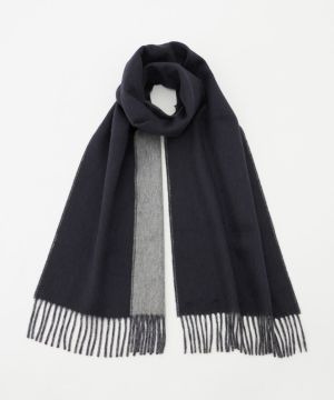 Johnstons of Elgin リバーシブルスカーフ Green & Navy Contrast Reversible Cashmere Scarf – Johnstons of Elgin
