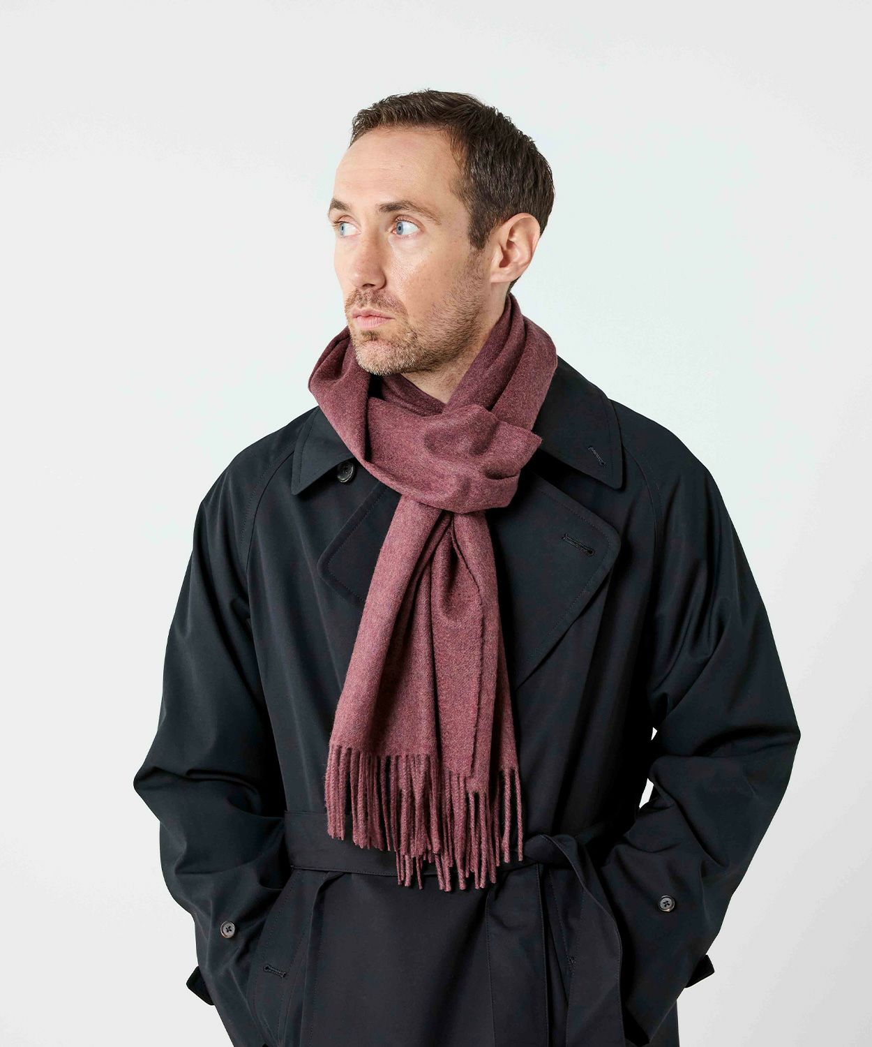 中判プレーンスカーフ(新色)(カシミヤ) 全4色 | BRITISH MADE