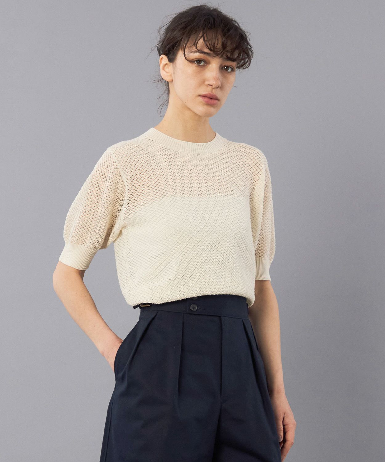 シアーハーフスリーブTシャツ(WOMEN) 全3色 | BRITISH MADE 