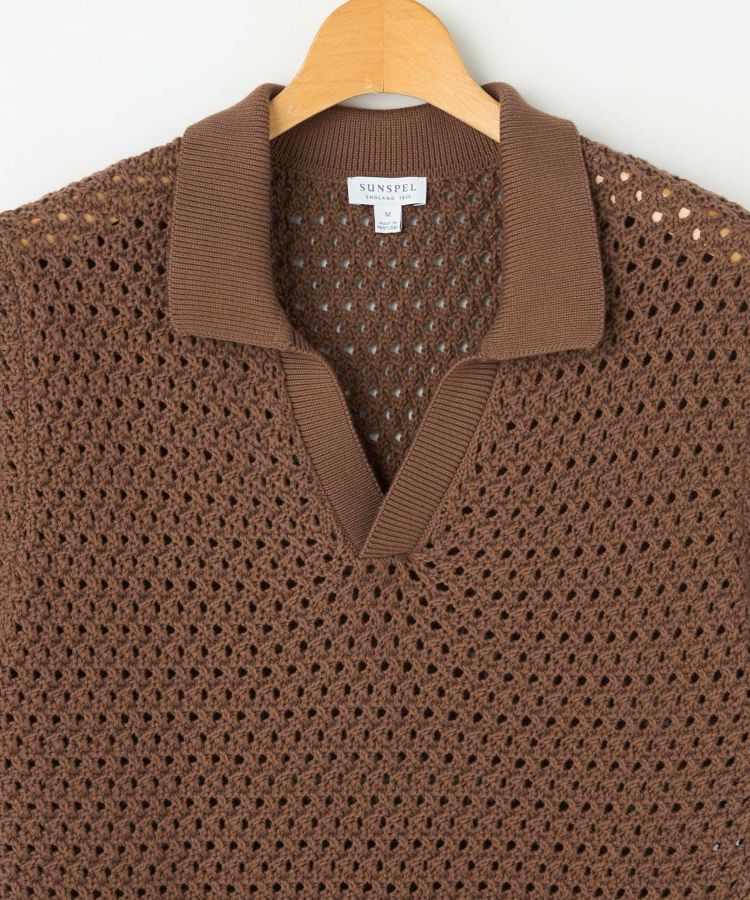 チャンキーニットポロシャツ(MEN) 全2色 | BRITISH MADE