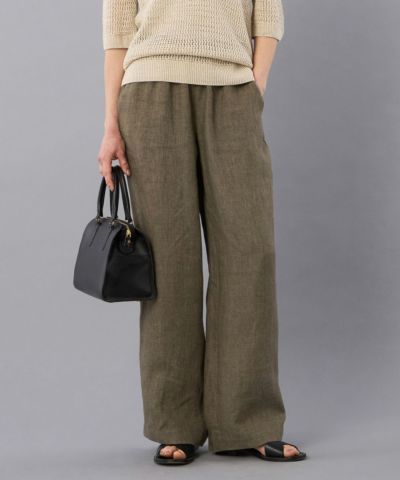 ワイドレッグトラウザーズ(リネン)(WOMEN) 全1色 | BRITISH MADE