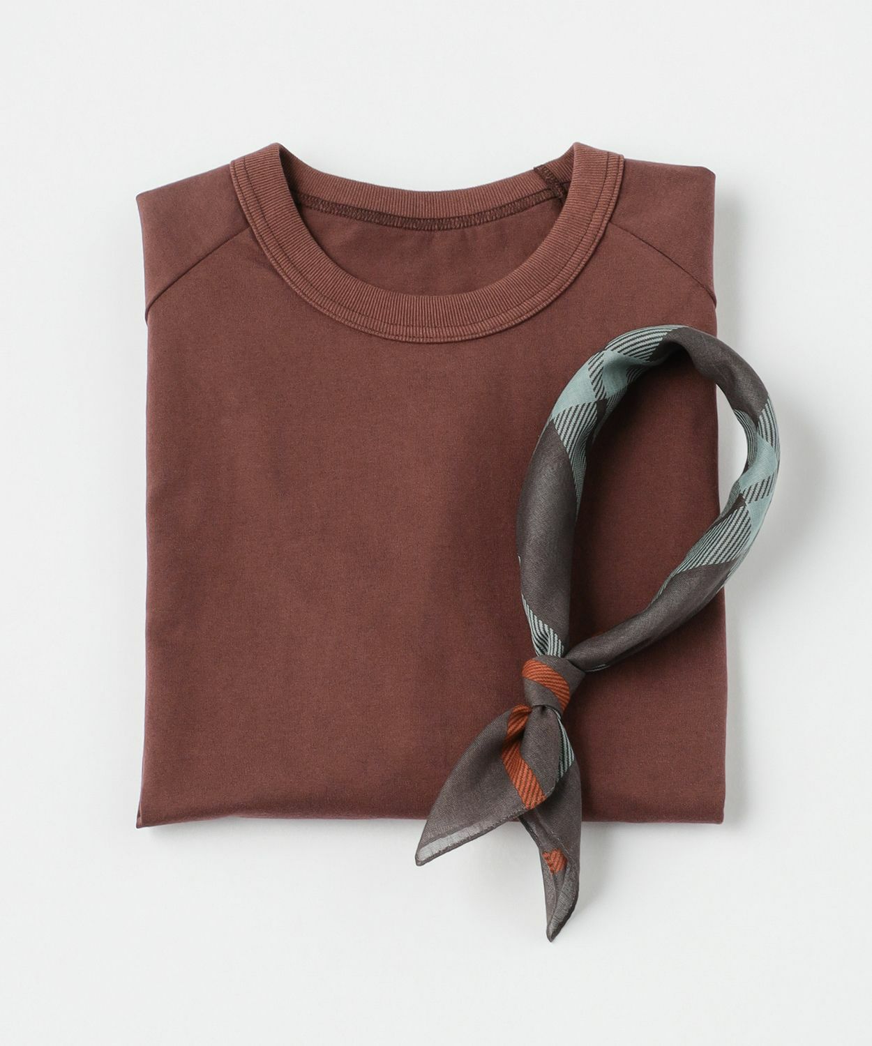 BROWN x Black Check Bandana