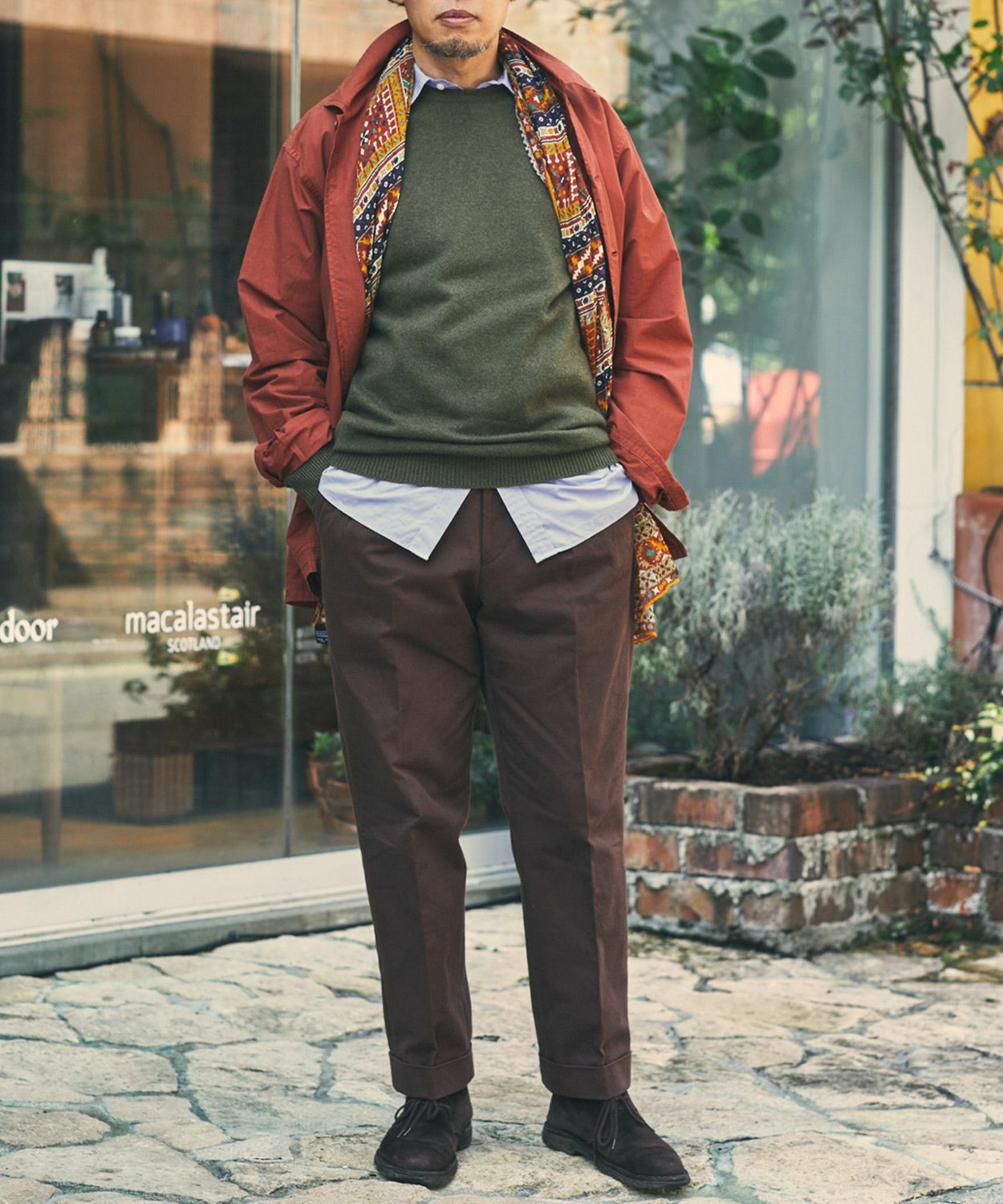 ガーメントダイコットンウールシャツブルゾン(MEN) 全1色 | BRITISH MADE