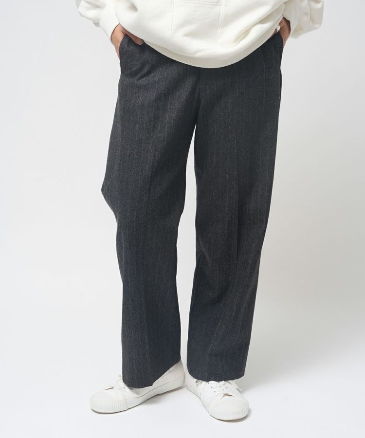 【新品】ブリティッシュメイド　セレモニーパンツ　ネイビー×グレー　チェック　36 WOMEN》人気のセレモニーパンツに新色が登場｜デザイナー にかも