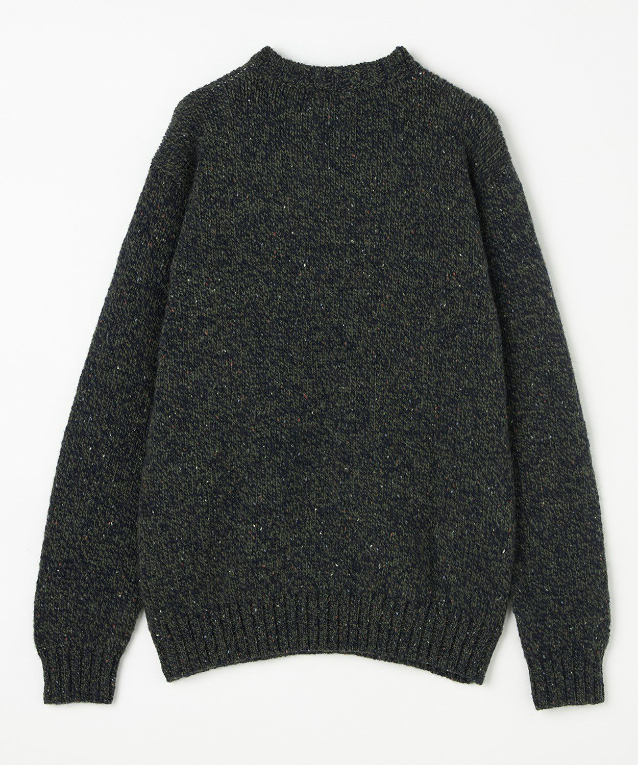 ネップクルーネックセーター(ウール/シルク)(UNISEX) 全2色 | BRITISH MADE