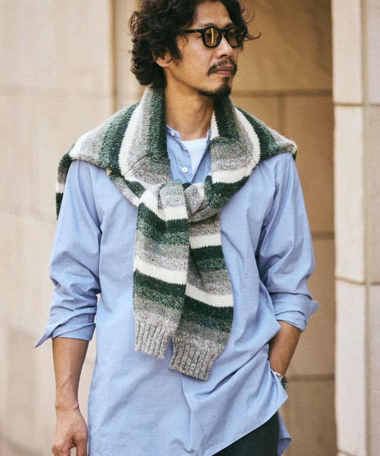 【メンズ】BRITISH MADE オフィサーシャツ プリマス ストライプ M オフィサーシャツ/プリマス(MEN) 全2色 | BRITISH MADE