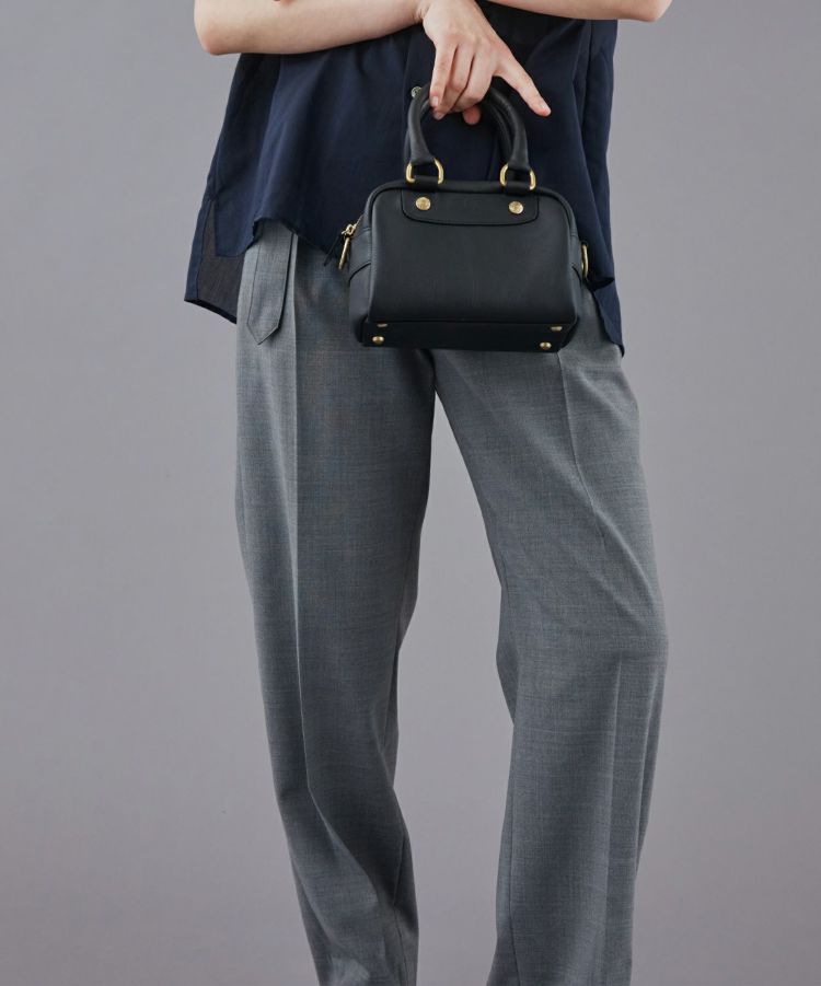 ミニボストンバッグ(ソフトレザー)(グレイスコレクション) 全1色