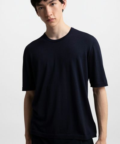 ラウンドネックTシャツ(メリノウール)(MEN) 全2色