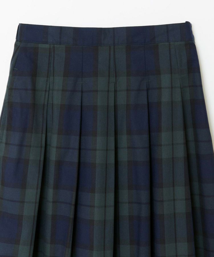 BRITISH MADE ×macalastairソフトプリーツチェックスカート BRITISH MADE ×macalastairソフトプリーツチェックスカート