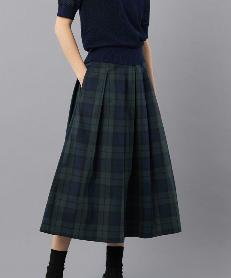 BRITISH MADE ×macalastairソフトプリーツチェックスカート
