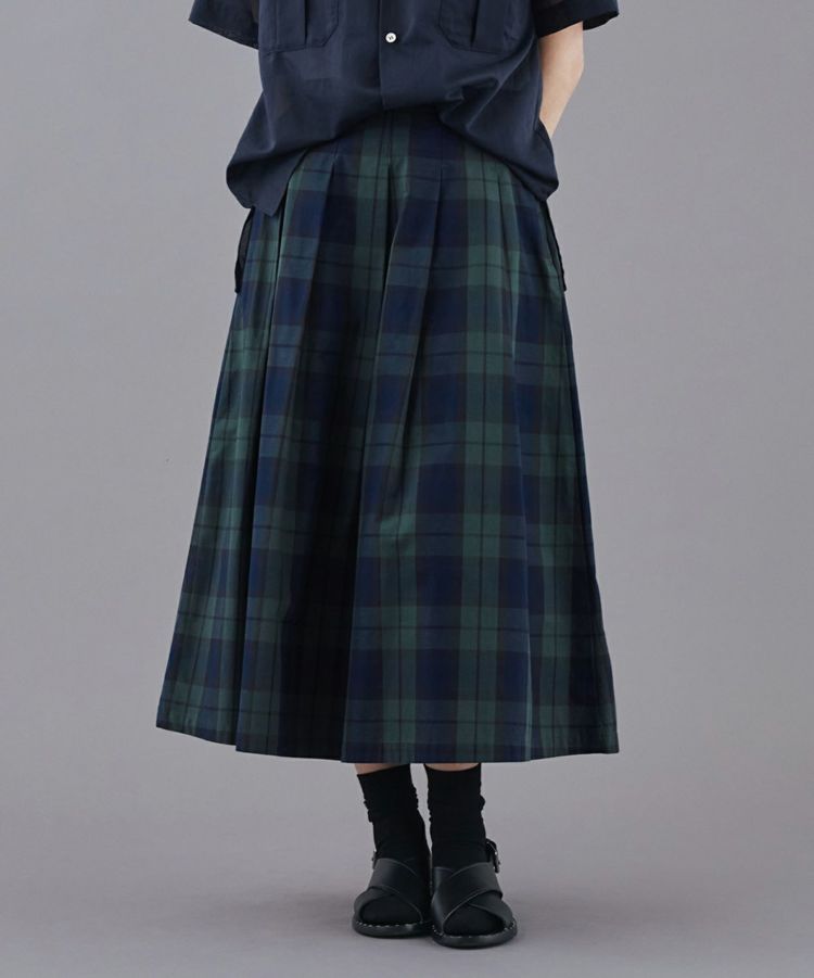 ソフトプリーツチェックスカート(WOMEN) 全3色 | BRITISH MADE