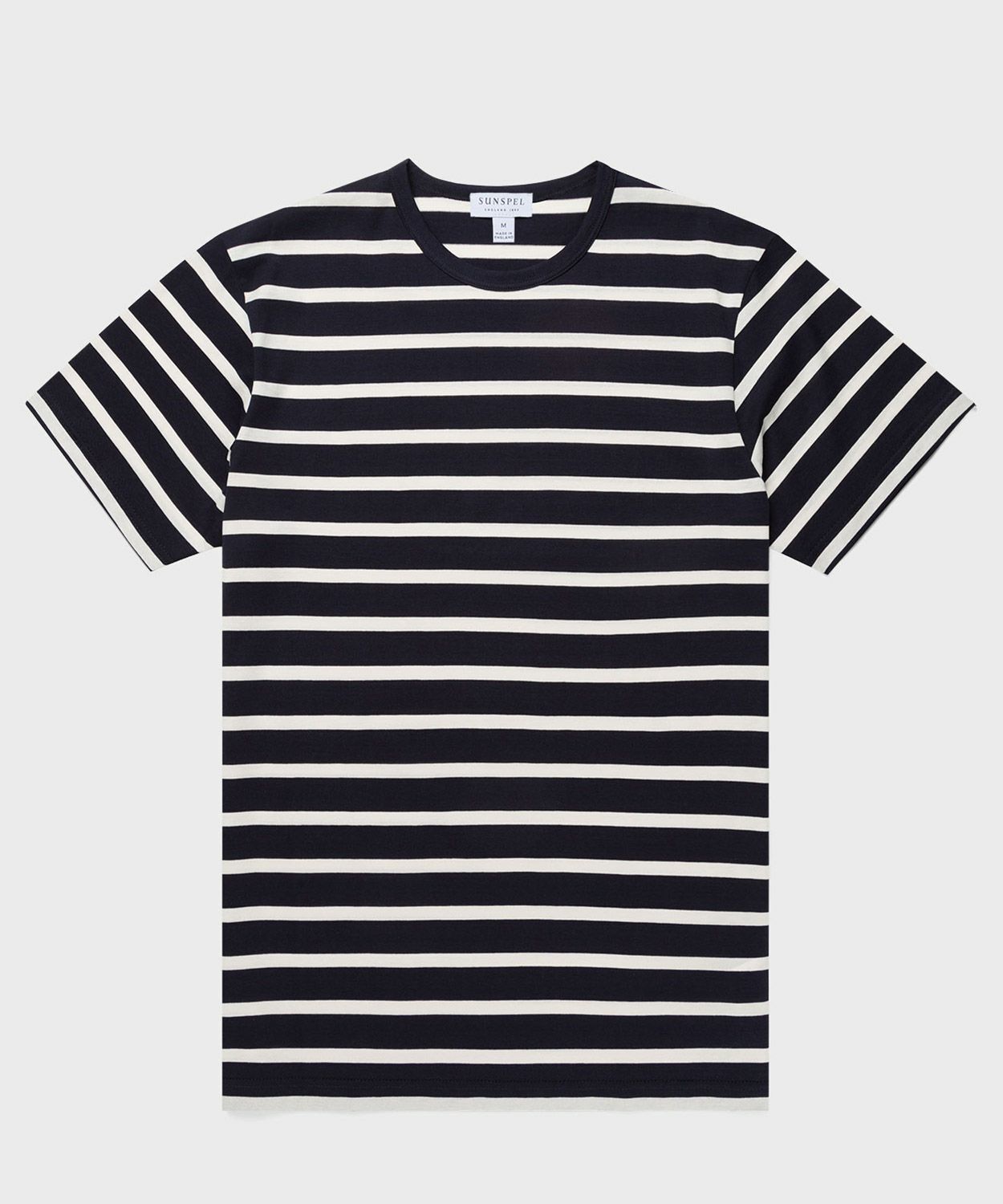 NAVY/ECRU