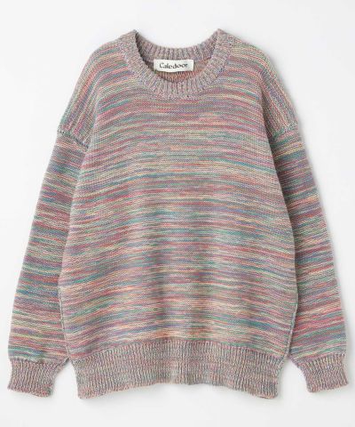 コットンクルーネックニット by macalastair (MEN) 全2色
