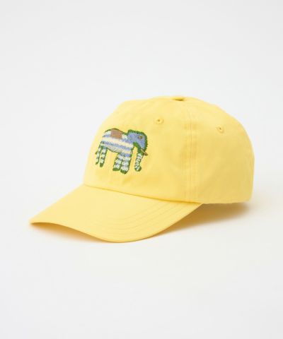 エレファントエンブレム刺繍ベースボールキャップ(コットン)(UNISEX) 全1色