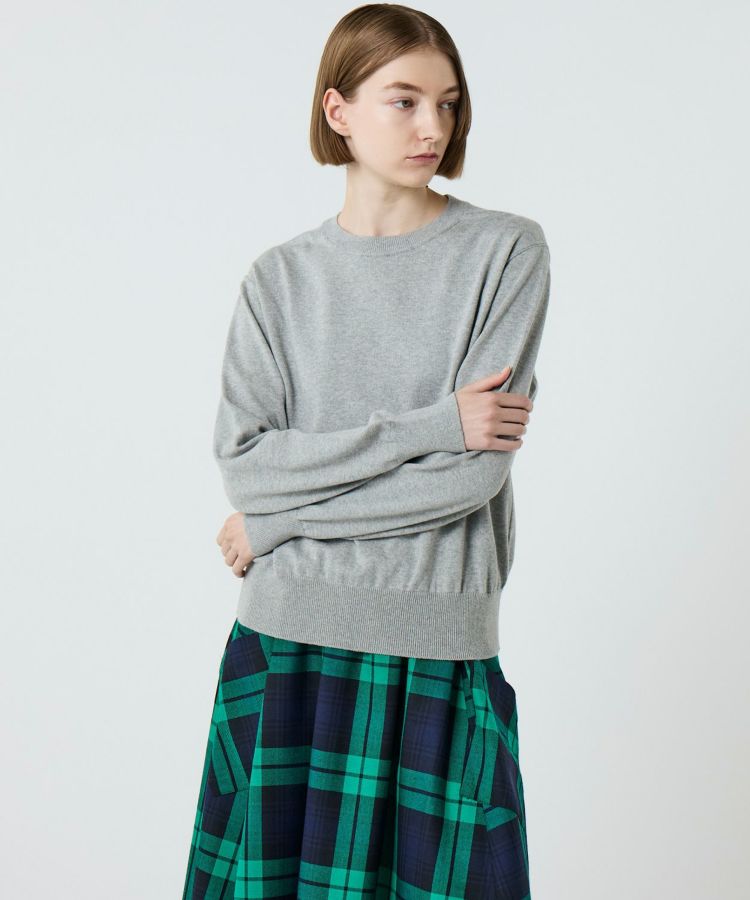 サイドガゼットニットプルオーバー(WOMEN) 全3色