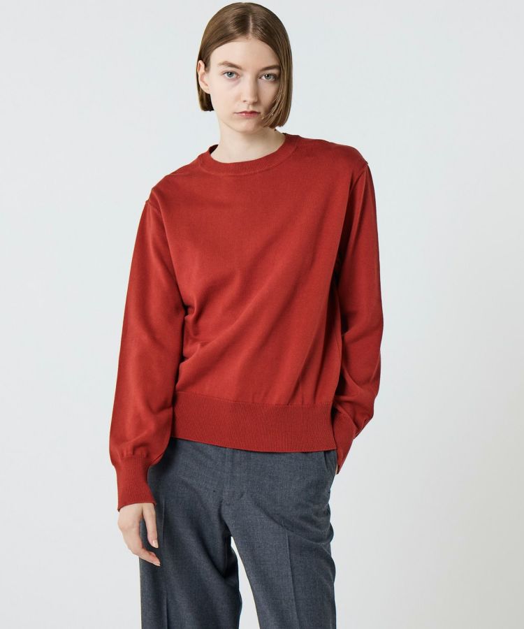 サイドガゼットニットプルオーバー(WOMEN) 全3色