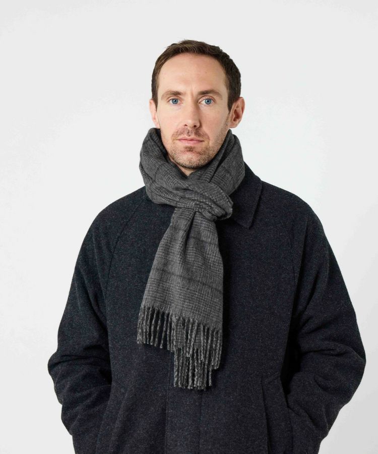 [別注]チェックストール(カシミヤ) 全2色