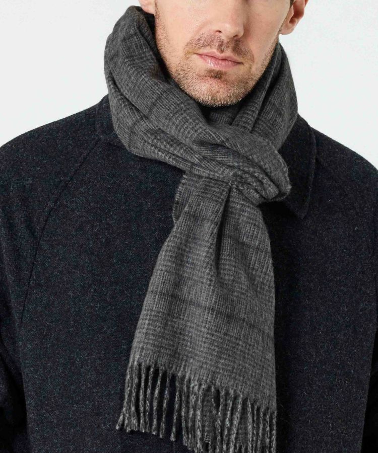 [別注]チェックストール(カシミヤ) 全2色