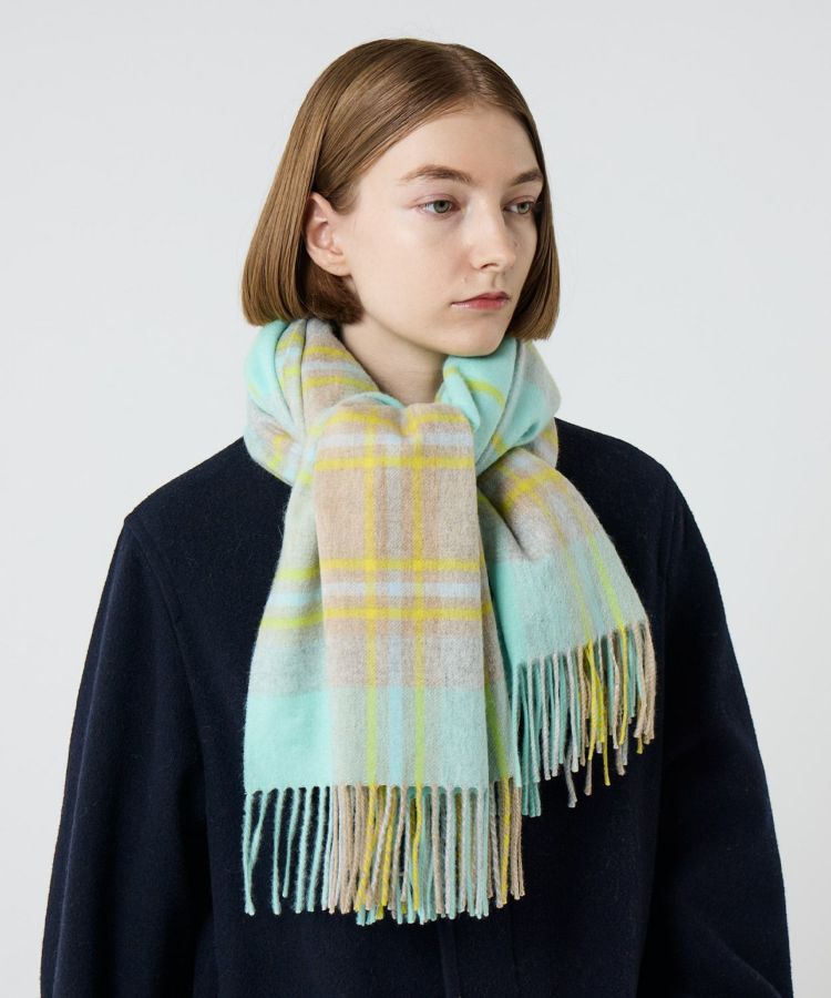 別注]大判チェックストール(カシミヤ) 全2色 | BRITISH MADE