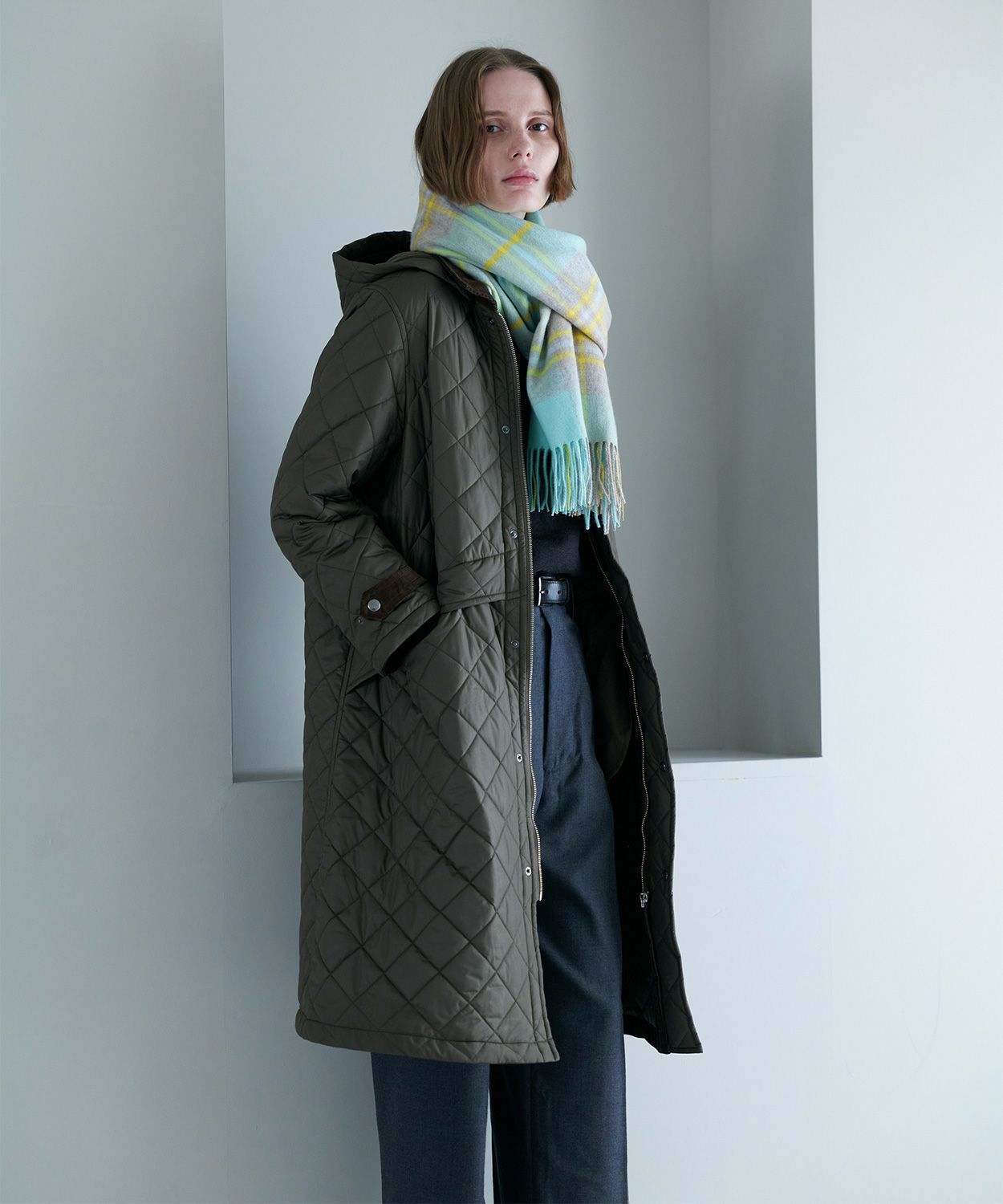 別注]大判チェックストール(カシミヤ) 全2色 | BRITISH MADE