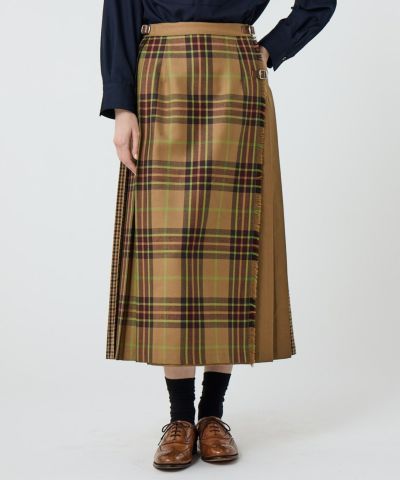 ソフトプリーツチェックスカート(WOMEN) 全3色 | BRITISH MADE