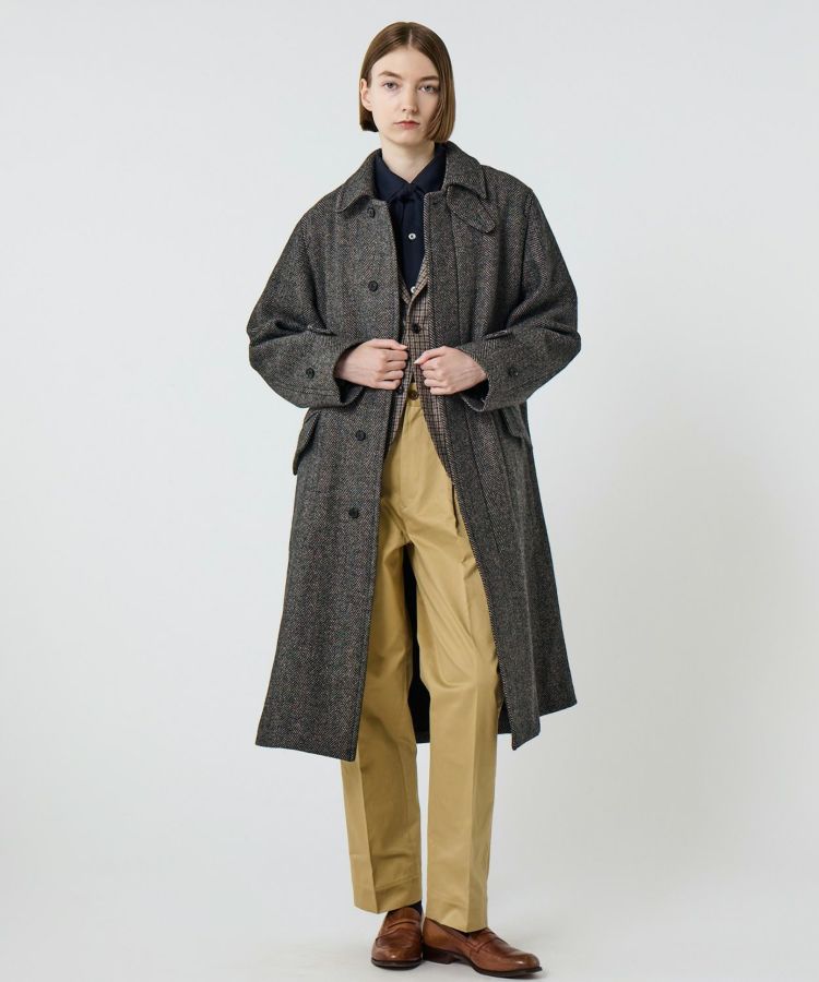 アールジュビリー R JUBILEE ヘリンボーン柄 ガウンコート ヘリンボーン柄 ダッフルコート | MILA SCHON MILANO (Men)/ミラ