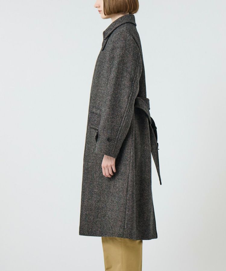 オフィサーコート(ウールヘリンボーン)(WOMEN) 全1色 | BRITISH MADE
