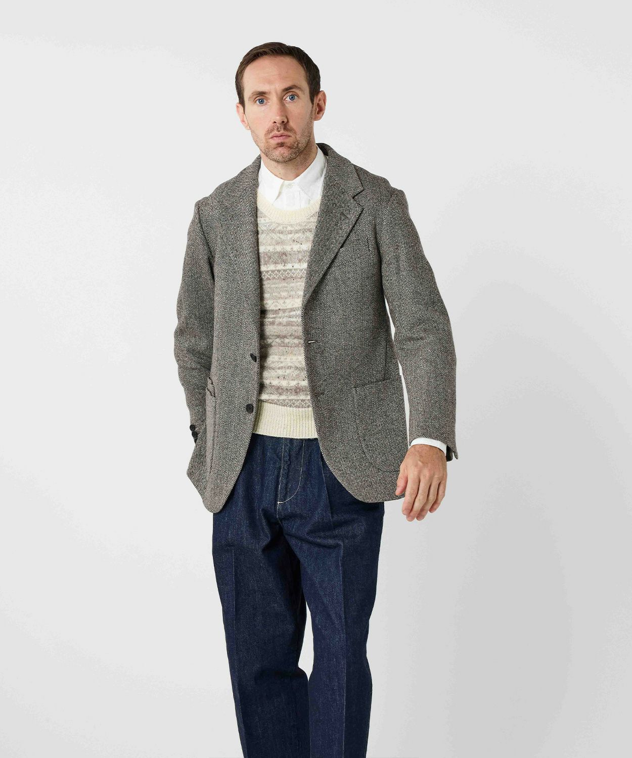 シングルジャケット/テムズ(ヘリンボーン)(MEN) 全2色 | BRITISH MADE