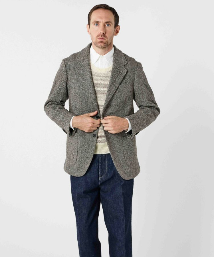 シングルジャケット/テムズ(ヘリンボーン)(MEN) 全2色 | BRITISH MADE