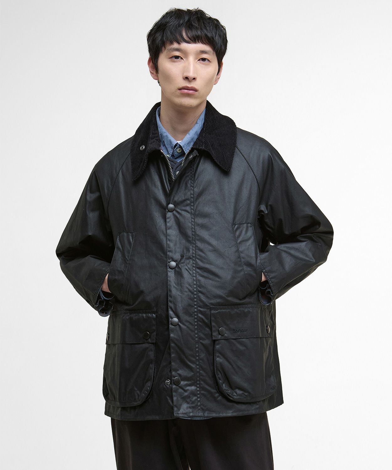 ボーダー(ワックスド コットン)(UNISEX) 全1色 | BRITISH MADE