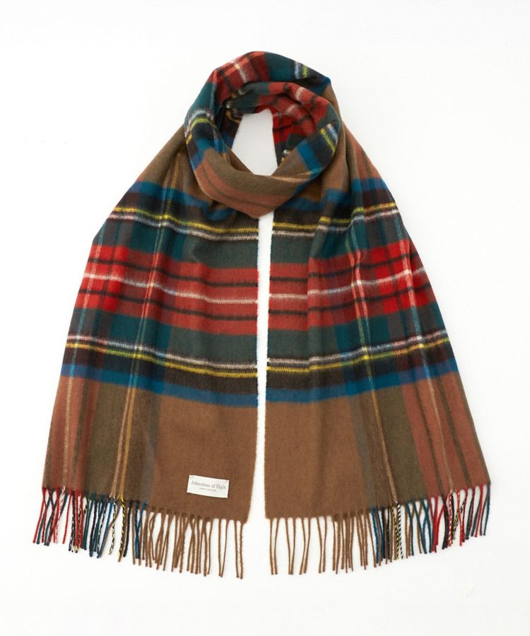 [別注]チェックストール(カシミヤ) 全2色