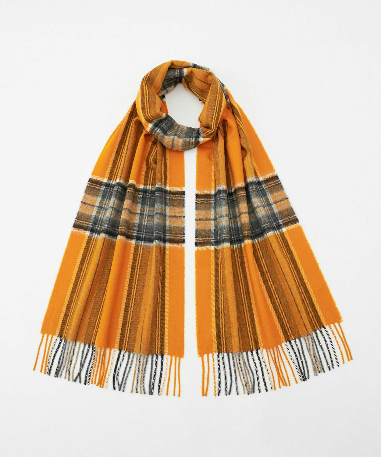 中判タータンチェックスカーフ(新色)(カシミヤ) 全2色 | BRITISH MADE