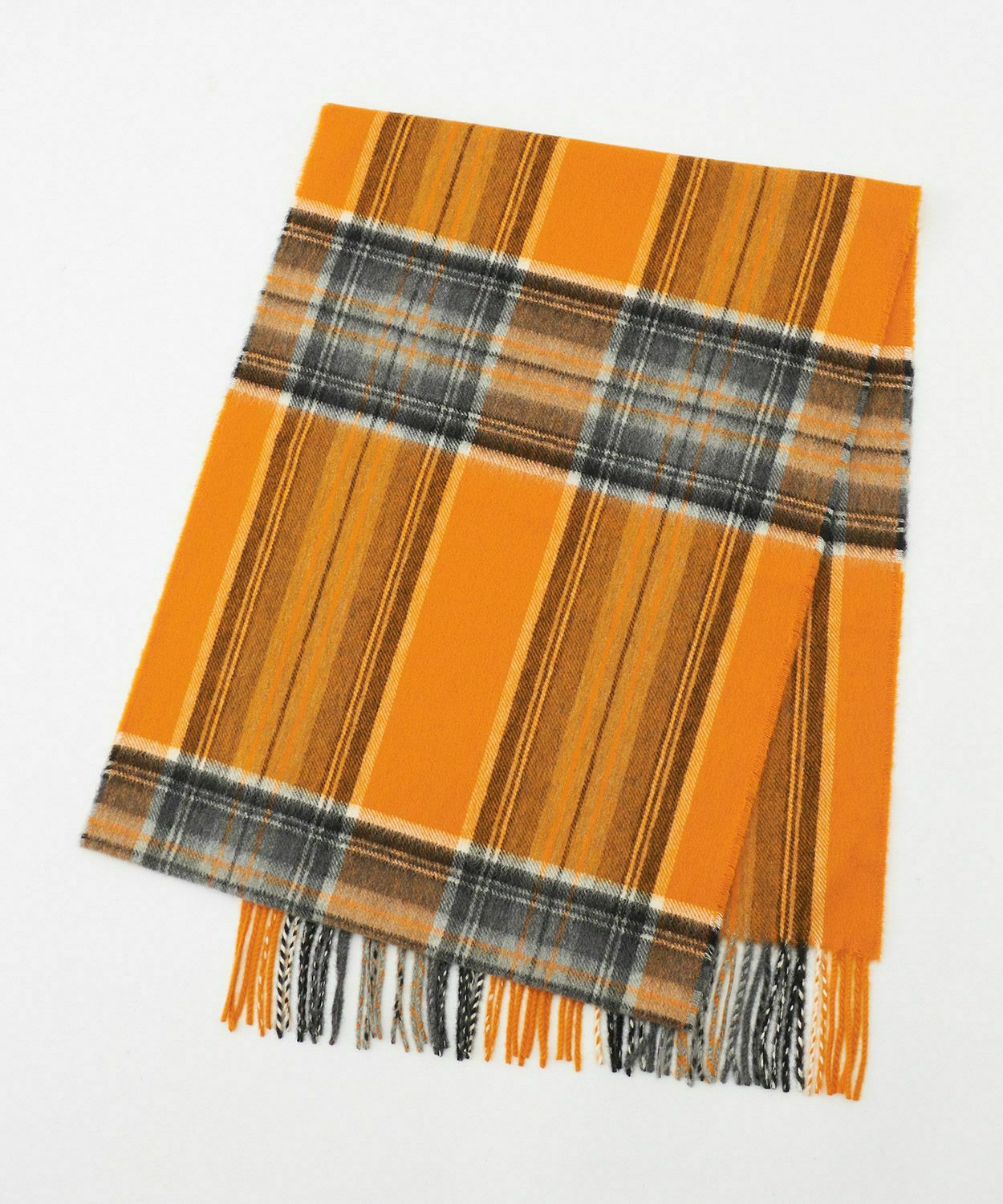 新品　Johnstons of Elgin 中判チェックスカーフ(カシミヤ) Johnstons of Elgin カシミヤ 中判チェックスカーフ の通販。- AIDA