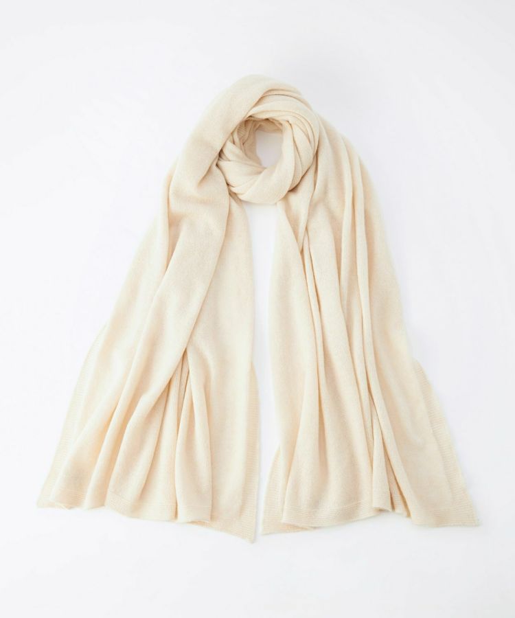 サイドリブニットストール(カシミヤ) 全2色 | BRITISH MADE