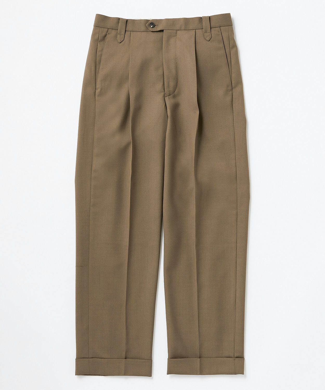 ドレスワイドパンツ/セントアイヴス(ウール)(MEN) 全2色 | BRITISH MADE